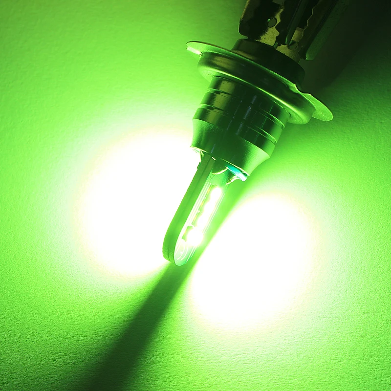 1Pcs H4 H8 H11 H7 9005 9006 Lemon Green White Fog Light Bulb Car Headlight Driving Running Front Lamps 3030 LED 10 SMD DC 12V | Автомобили