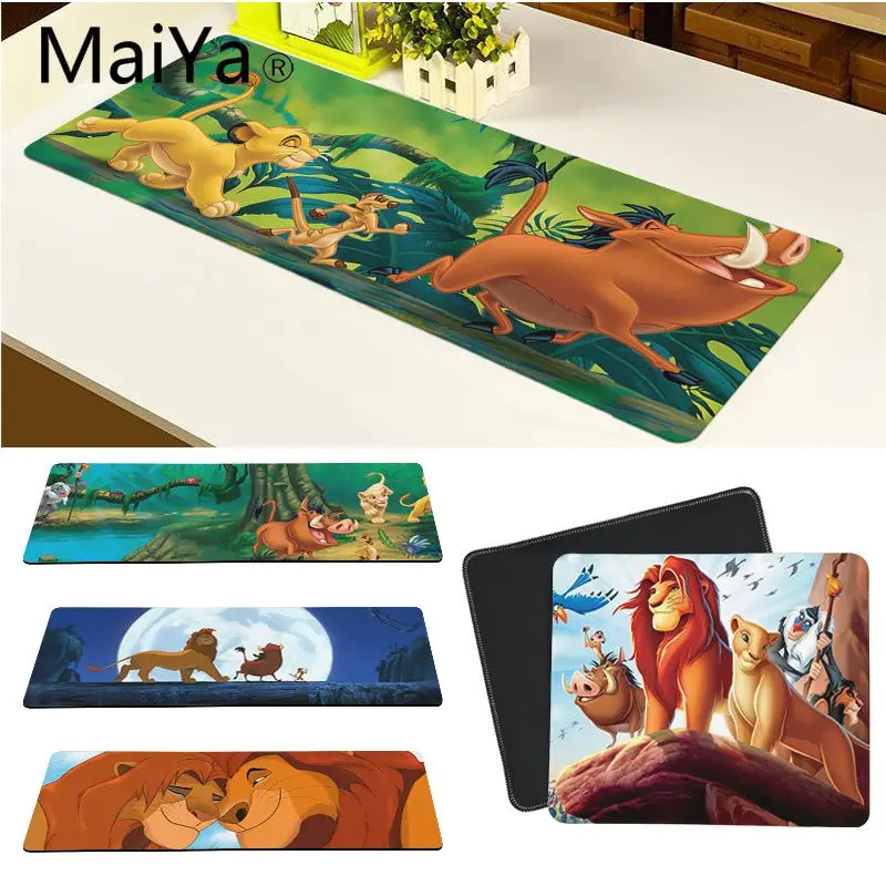 Maiya высококачественный лев Король Simba натуральный резиновый игровой коврик для мыши Настольный коврик большой коврик для мыши клавиатуры коврик