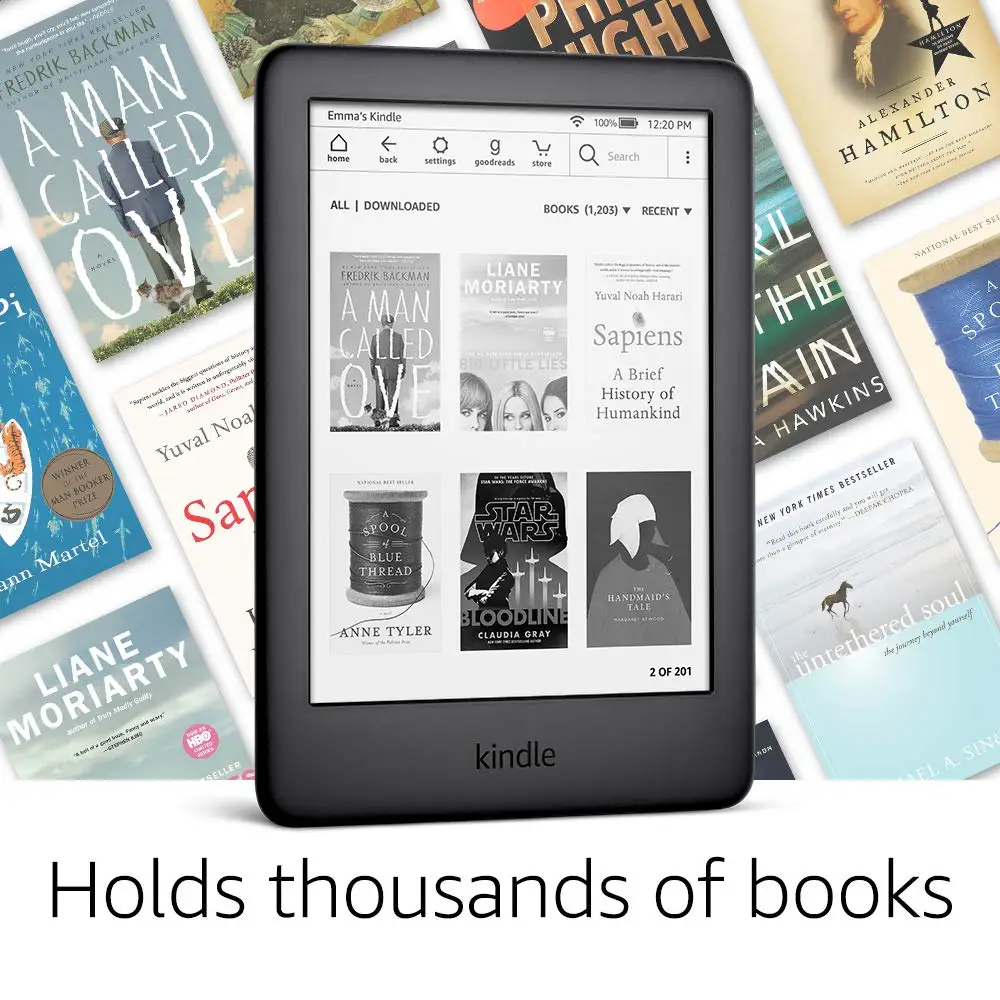 

All-new Kindle Black 2019 version, Now with a Built-in Front Light, Wi-Fi 4GB eBook e-ink screen 6-inch e-Book Readers