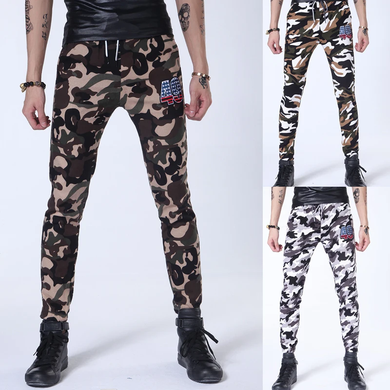 3 цвета камуфляжные брюки карго 2019 мужские модные обтягивающие тактические