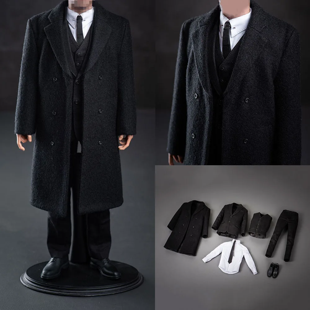

DAFTOYS F010 1/6 Mr. Ben Suit Trench Coat Clothes Set Overcoat Gentleman Suits Model Fits 12" Male Action Figure Body Toy