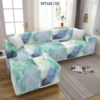 retro pattern sofa cover marble theme decoration home cover red abstract floor couchcase geometric corner sofa cover cojin
