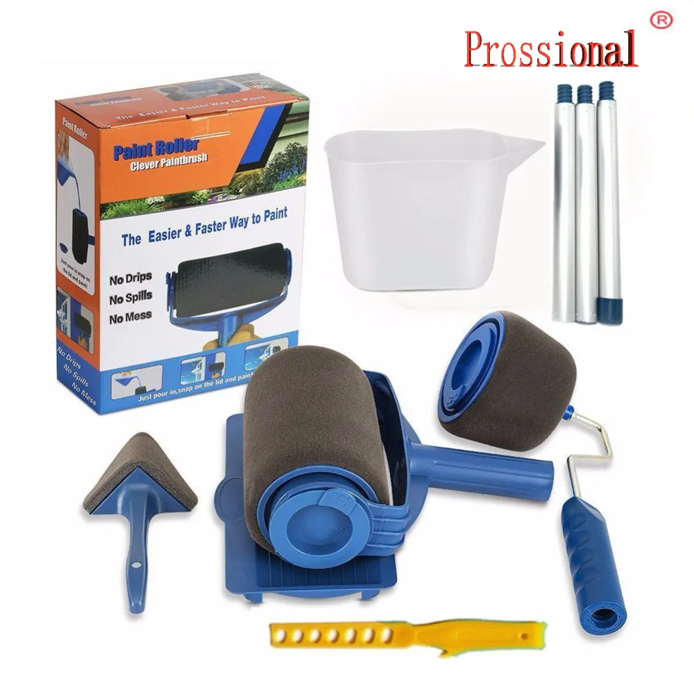 Новые бесшовные краски бегунок Pro роликовая щетка ручка инструмент