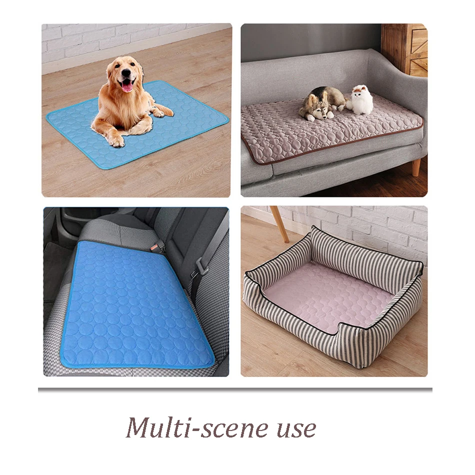 Охлаждающий коврик для собак самоохлаждающийся домашних животных из ледяного