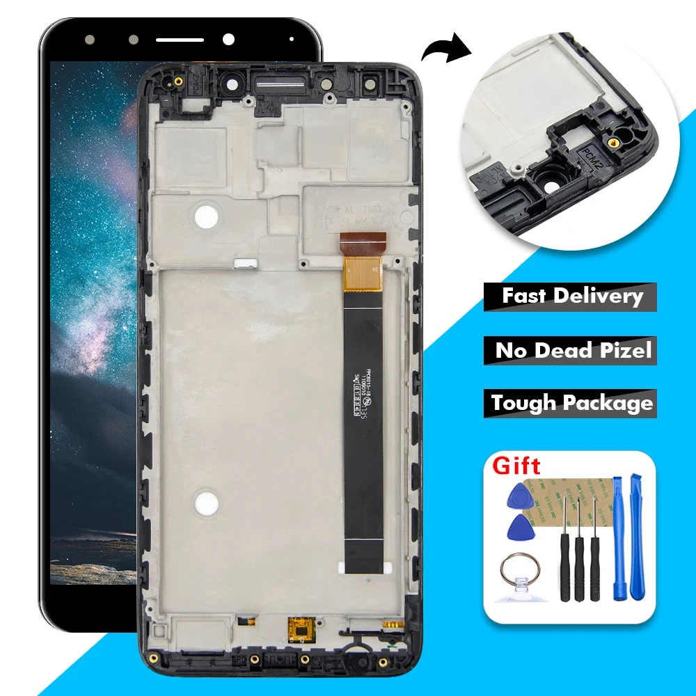 Для Alcatel Работает с любым оператором 7 OT6062 6062 6062W 6062T Revvl 2 Plus 6062Z ЖК дисплей Дисплей