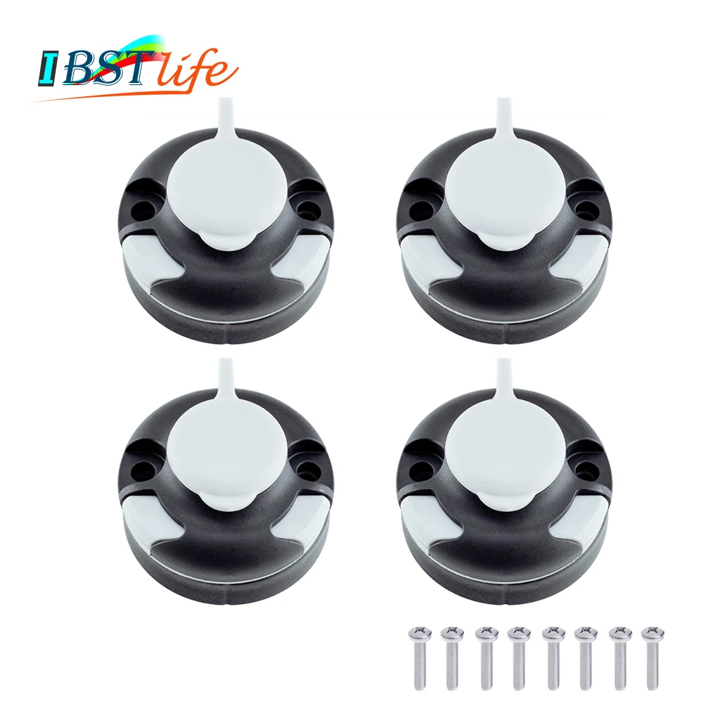 

4X Canoe Kayak Star Mount Base Inflatable Boat Sea Fishing Rod Support Holder Pole Rack Mount Base Tackle Fishing Kit Accessorie