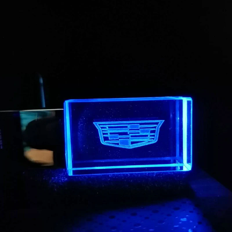 64 Гб usb2.0 Cadillac Логотип Автомобильный металл с украшением в виде кристаллов ключ USB