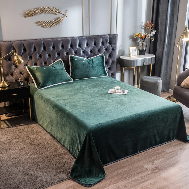 Черное зеленое/простыня домашний текстиль 1 шт. осеннего и зимнего сезона 100%