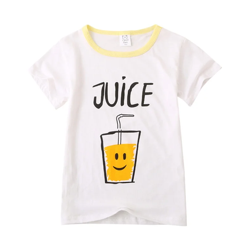2020 Новая модная футболка с коротким рукавом для мальчиков и девочек хлопковая