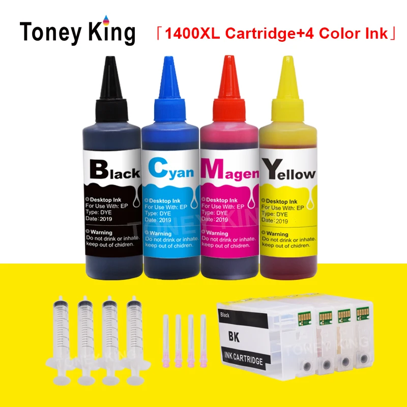 Чернильный картридж Toney King для принтера Canon PGI 1400 XL + 400 мл чернила MAXIFY MB2040 MB2140 MB2340