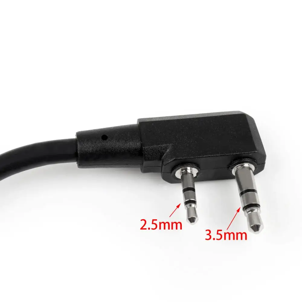 Artudatech 1 шт. 2Pin HD01 Z-Tactical Bowman Elite гарнитура Водонепроницаемая PTT для Kenwood Radio |