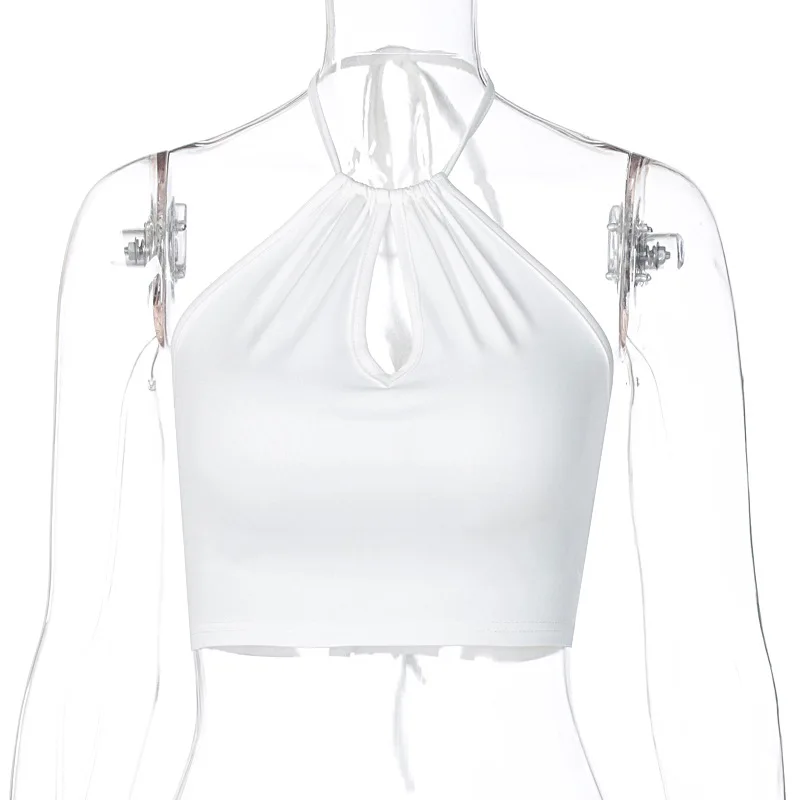 

Ins best selling autumn 2020 solid color Halter waistcoat