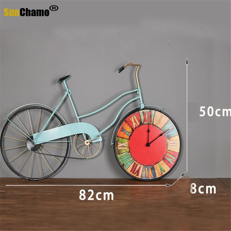 68 cm Iron Wall Clock American Country Retro Industrial Wind Bar Cafe Decoration Color Wall-mounted Creative Home Decor Crafts | Дом и сад