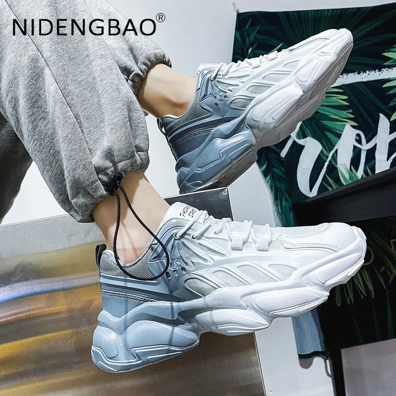 

2021 крутые мужские кроссовки на массивной подошве, красочные модные удобные дышащие кроссовки в уличном стиле для прогулок и бега, повседнев...