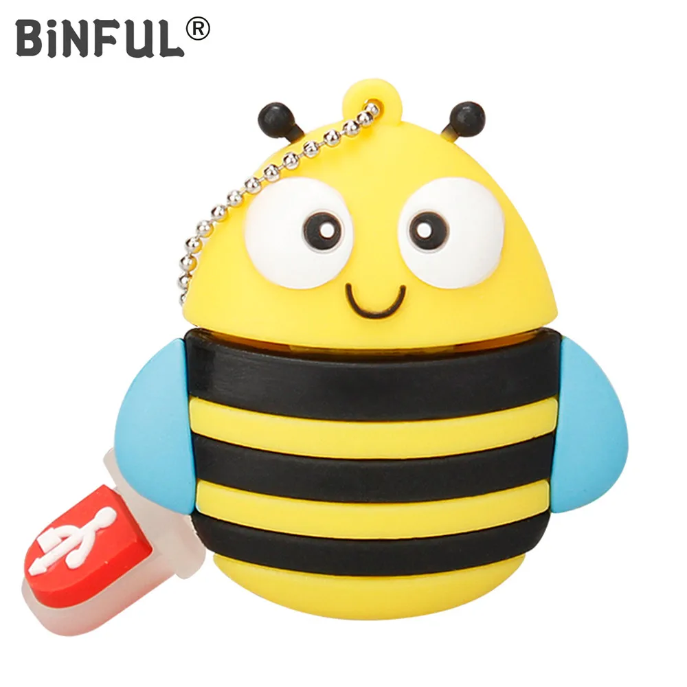 

BiNFUL Little bee Usb Flash Drive USB 2.0 PenDrive 128GB 256GB 512GB Pen Drive Usb Stick 4GB 8GB 16GB 32GB Memory Stick U Disk