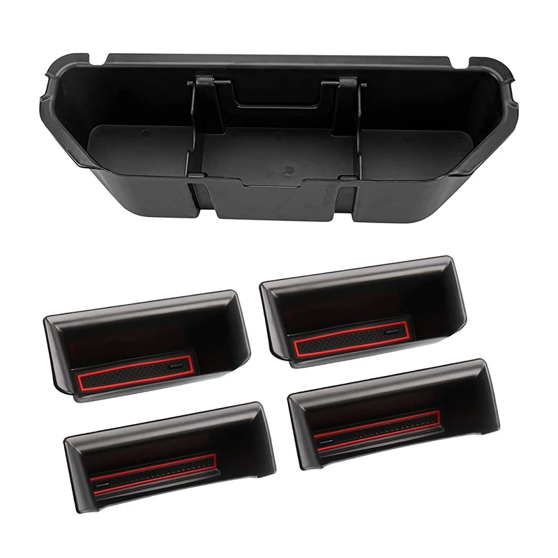 

Car Door Side Storage Box for Dodge RAM 1500 2019-2021 Rear In-Floor Seat Storage Box Organizer with Handle Accessories