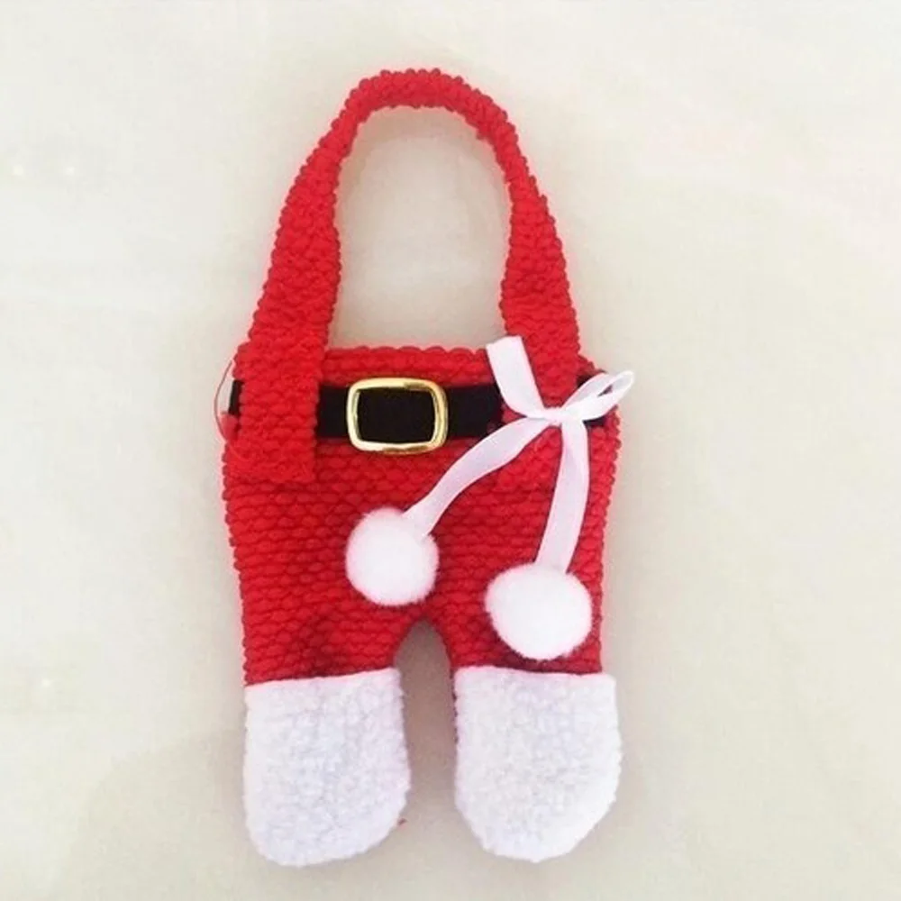 Рождественские украшения для одежды набор ножей и вилок столовых приборов чехлы