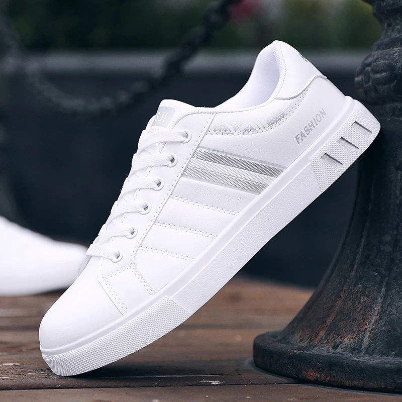 Мужская спортивная обувь кожаные кроссовки для бега модная деловая повседневная