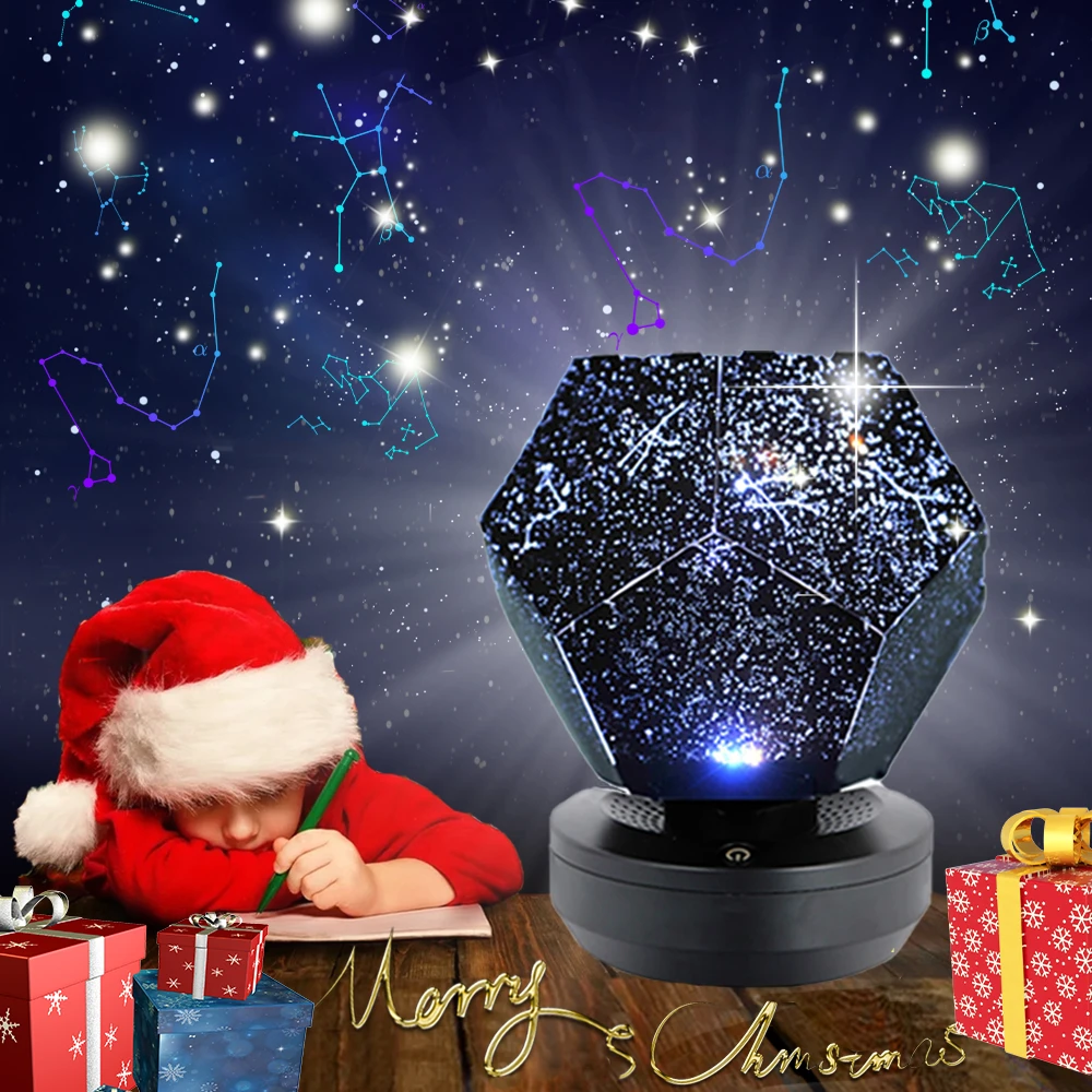 Star Projector Galaxy Lamp Starry Sky Night Light Led Table Lamp Space lighting Room Nightlight Planetar Gift For Children Kids