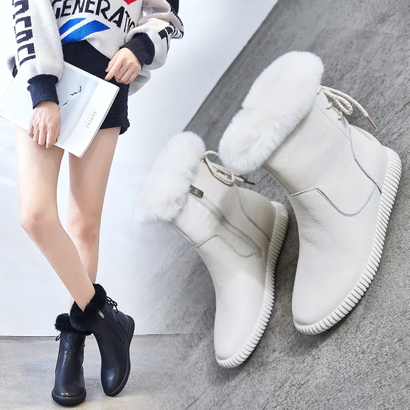 Женские зимние сапоги Мэгги Уокер из натуральной кожи Повседневная зимняя обувь