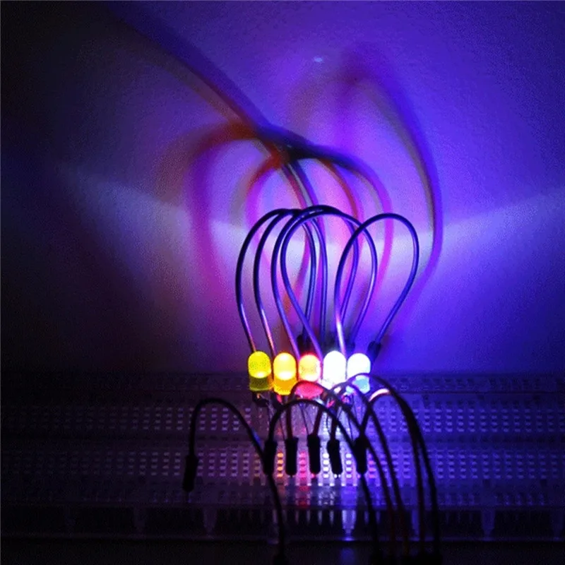 500 шт./компл. 5 мм F5 ультра яркий круглый светодиодный Диод светильник смешанный