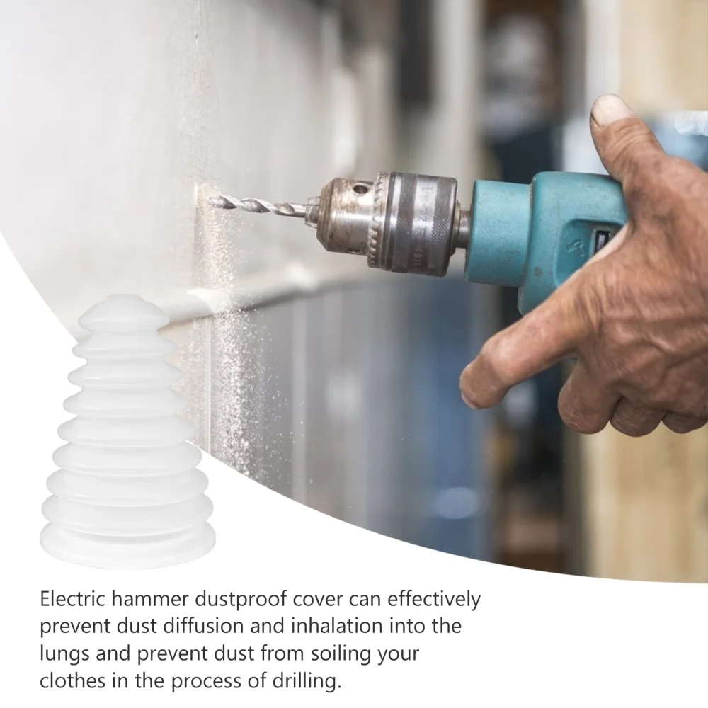 

2pcs Drill Dust Collecting Tools Practical Electric Drill Accessories White