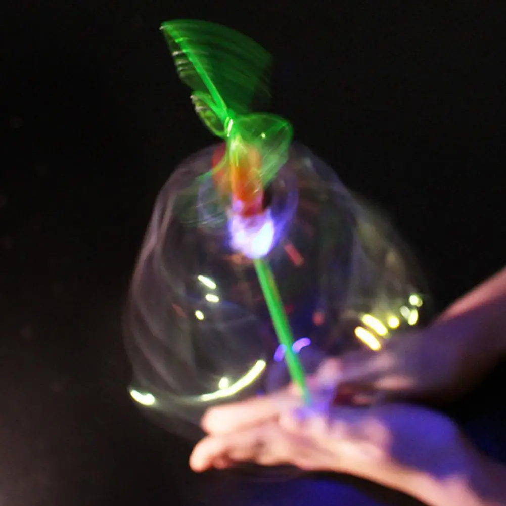 Радужная волшебная палочка светодиодный пузырь цветок красочная светящаяся