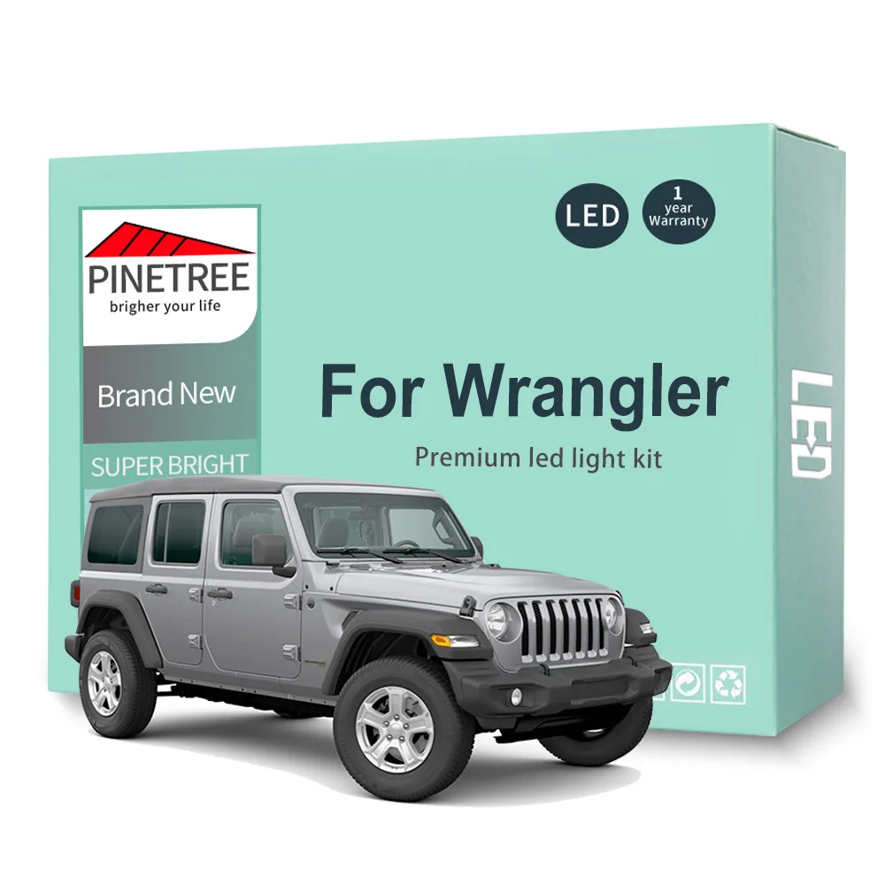 Комплект светодиодсветильник Ки для Jeep Wrangler YJ TJ JK 1987-2015 2016 2017 2018 светодиодные