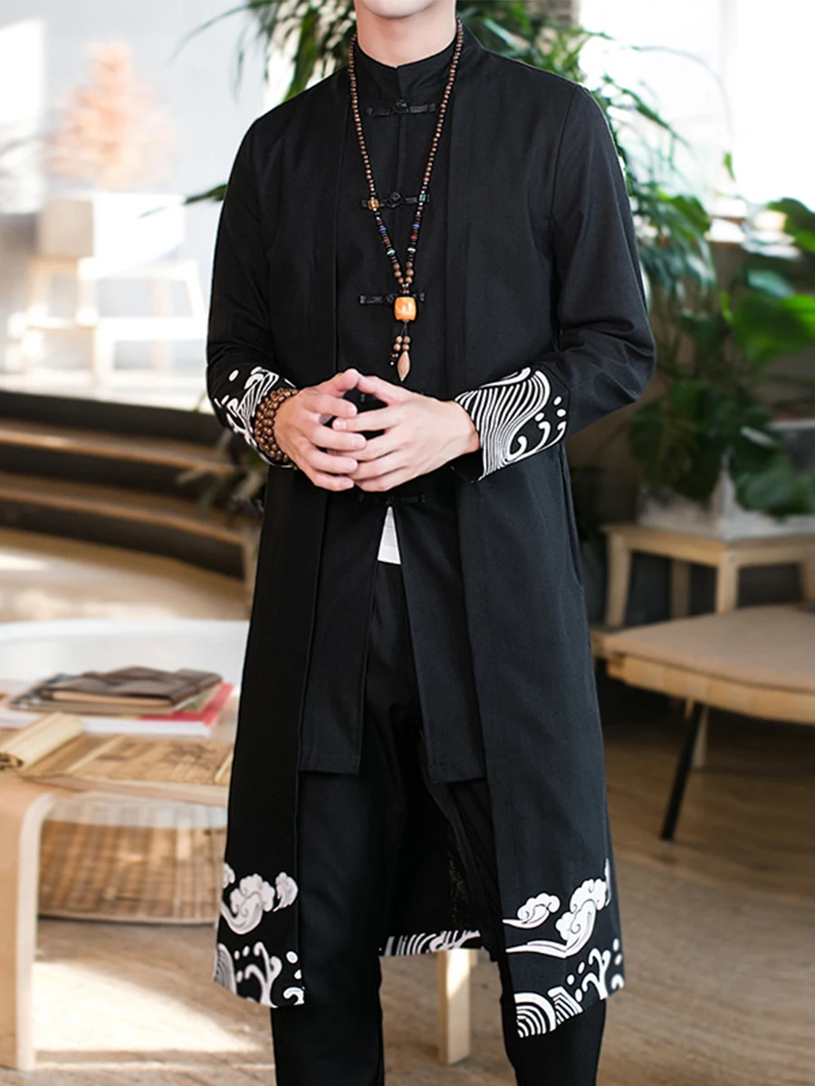 Черный Хлопковый тренч мужская длинная модная зимняя куртка парка Hiver Homme Kurtka Zimowa