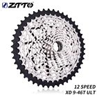 Сверхлегкая кассета ZTTO, кассета 9-46T для MTB XD, 12 Скоростей, 363 г, стальная, долговечная, 12 s, звездочка 9-46 k7 от 9 до 46