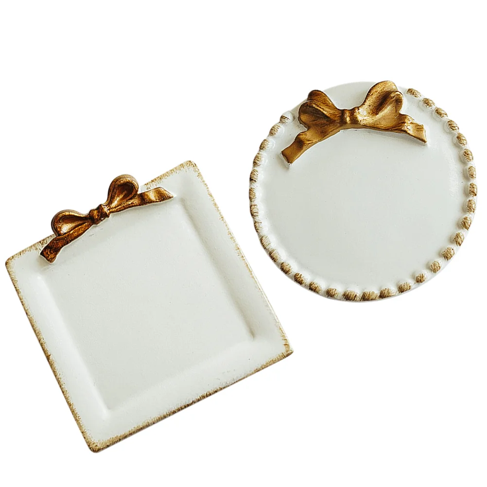 

2Pcs Chic Jewelry Display Tray Lovely Retail Jewelry Tray Photography Prop
