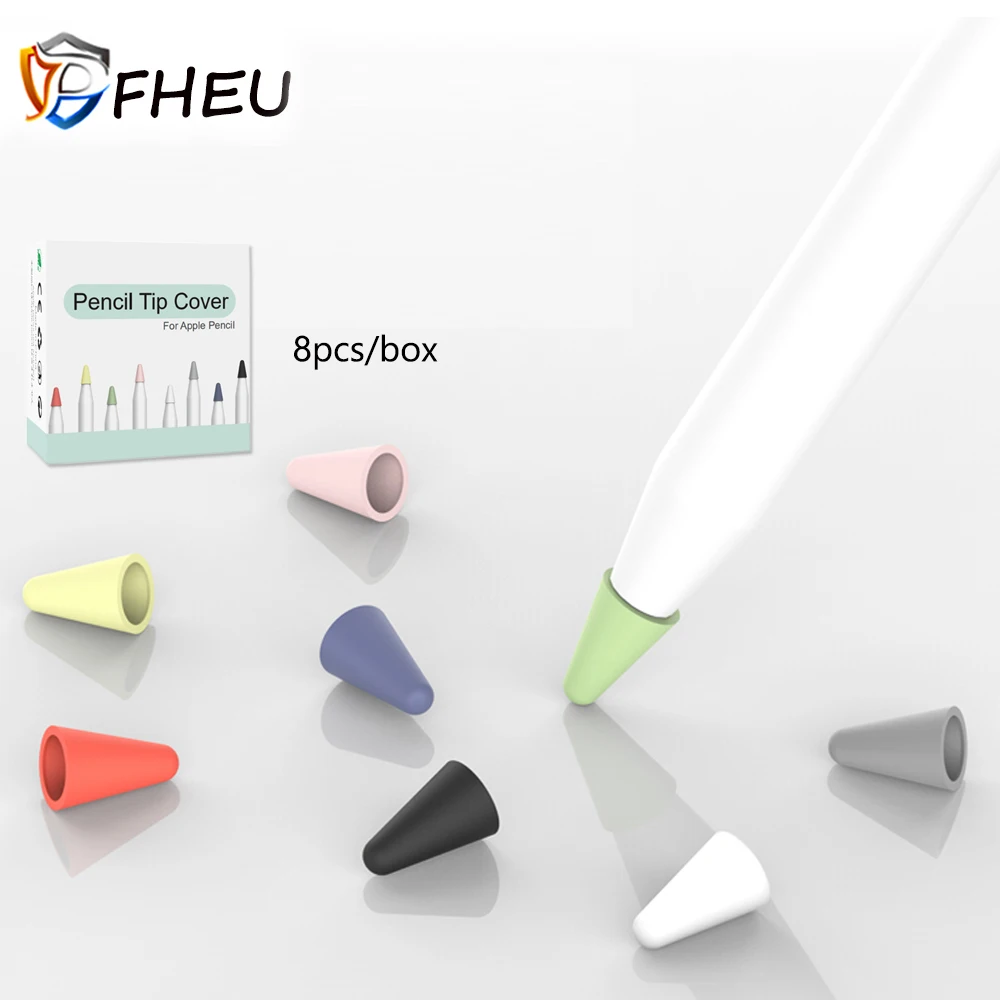8 шт. силиконовый Сменный Чехол с наконечником защитный чехол для Apple Pencil 1st 2nd