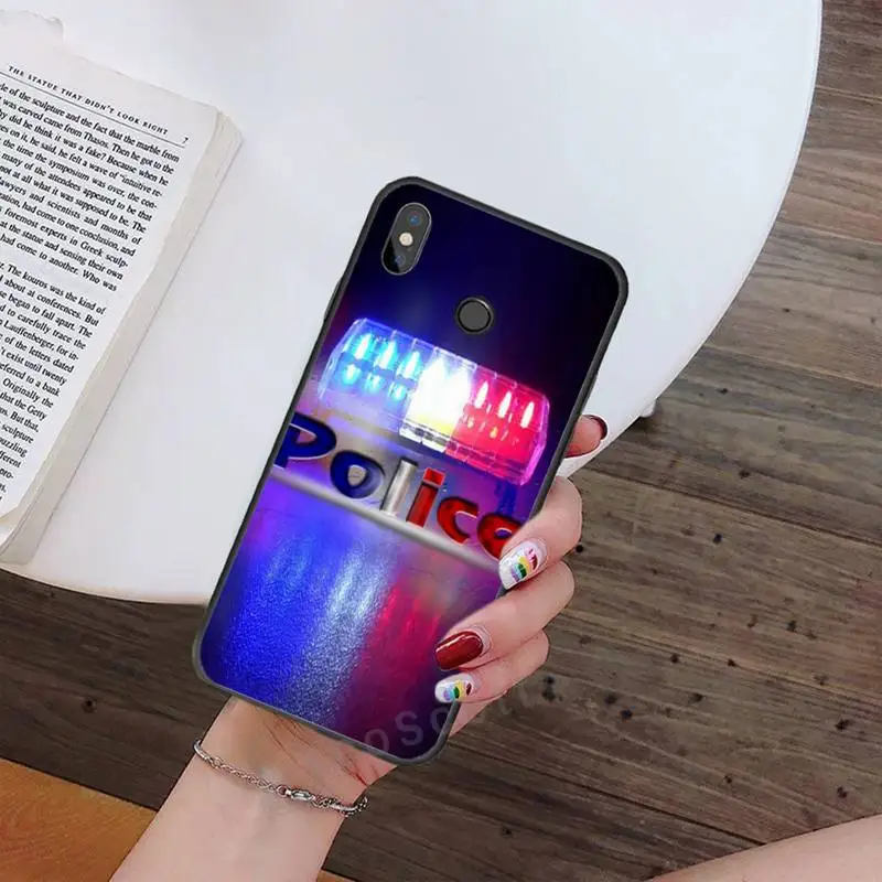 

Symbol Police fashion pattern Phone Case For Xiaomi Redmi note 7 8 9 t max3 s 10 pro lite Luxury brand shell funda coque