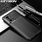 Противоударный чехол KEYSION для Xiaomi Mi 11T Pro 5G, текстура из углеродного волокна, мягкий силиконовый чехол для телефона Xiaomi Mi 11T 5G