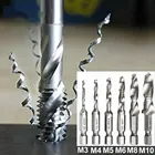 Сверла для снятия заусенцев из быстрорежущей стали, M3-M10 дюйма, 6 шт.