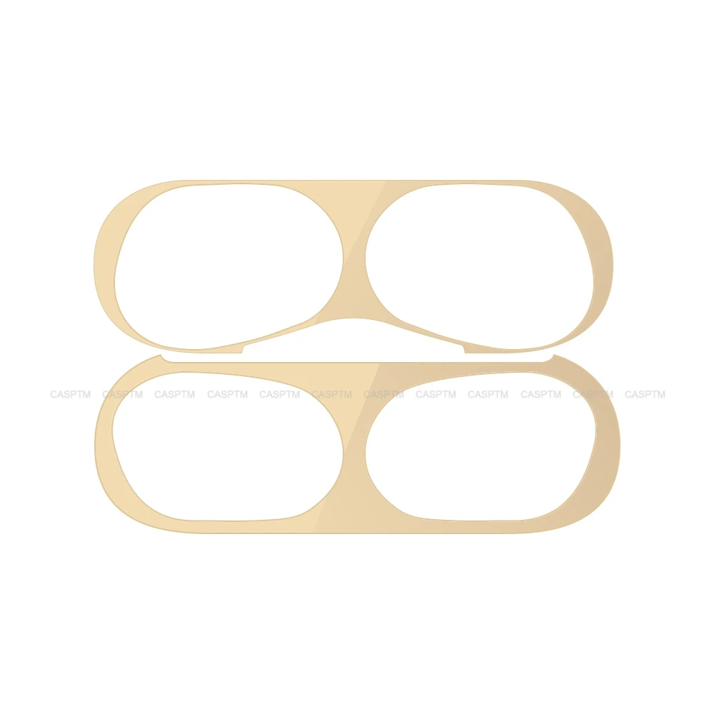 Gold Металлическая защита от пыли для Airpods Pro, наклейка, аксессуары для кожи Apple, чехол для зарядки, защитная коробка для Airpods 3 Airpods Pro, защита от пыли - Цвет: Gold
