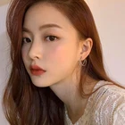 Серебряные серьги для женщин, серьги в виде колец, стерлингового серебра 925 для женщин модные аксессуары ювелирные изделия оптовая продажа