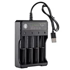 USB 4 слота интеллектуальное зарядное устройство 18650 для литий-ионных аккумуляторов 10440 14500 16340 16650 14650 18350 18500 18650