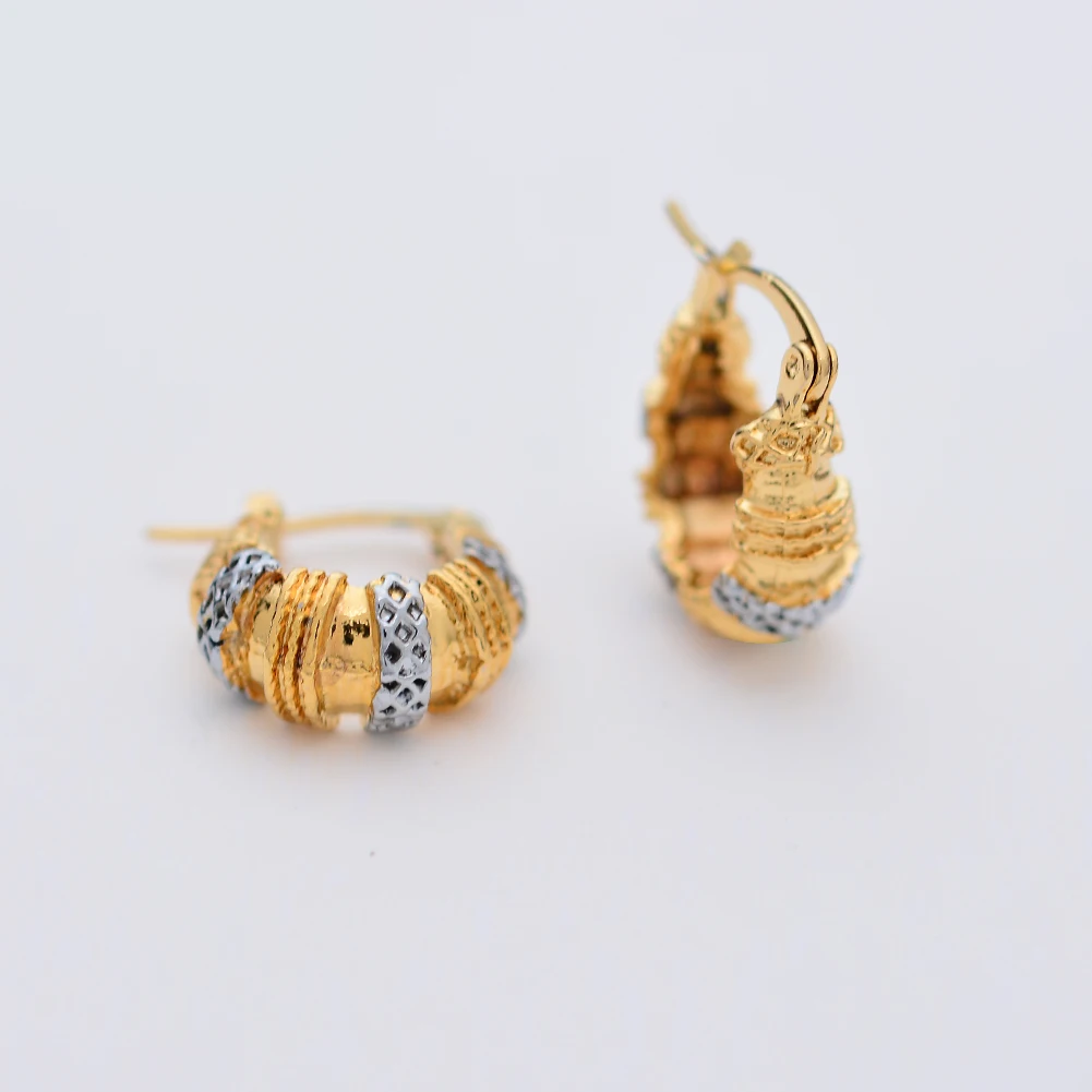 WANDO Золотые круглые серьги для женщин золотой цвет Ближний Восток в арабском