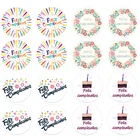 4,5 см испанский День Рождения Декор наклейки s подарок на день рождения для вас и торт клейкая печать наклейка для выпечки