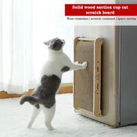 corrugated paper pasteable glass cat scratch board solid wood vertical sofa scratch resistant cat toy