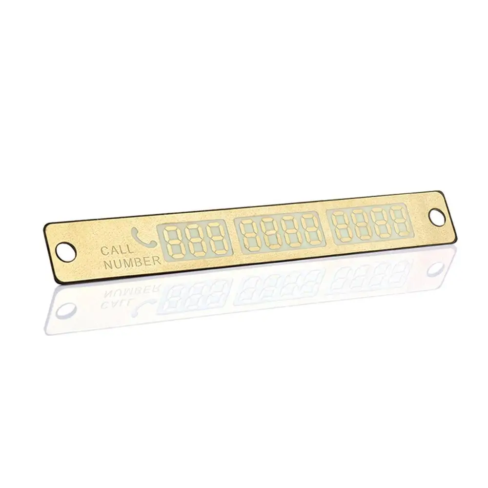 Car Styling Phone Number Card Sticker Night Luminous Temporary Parking Plate Suckers |