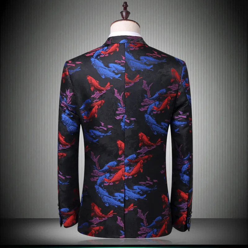 2020 Новый приталенный мужской блейзер из двух частей роскошный однобортный