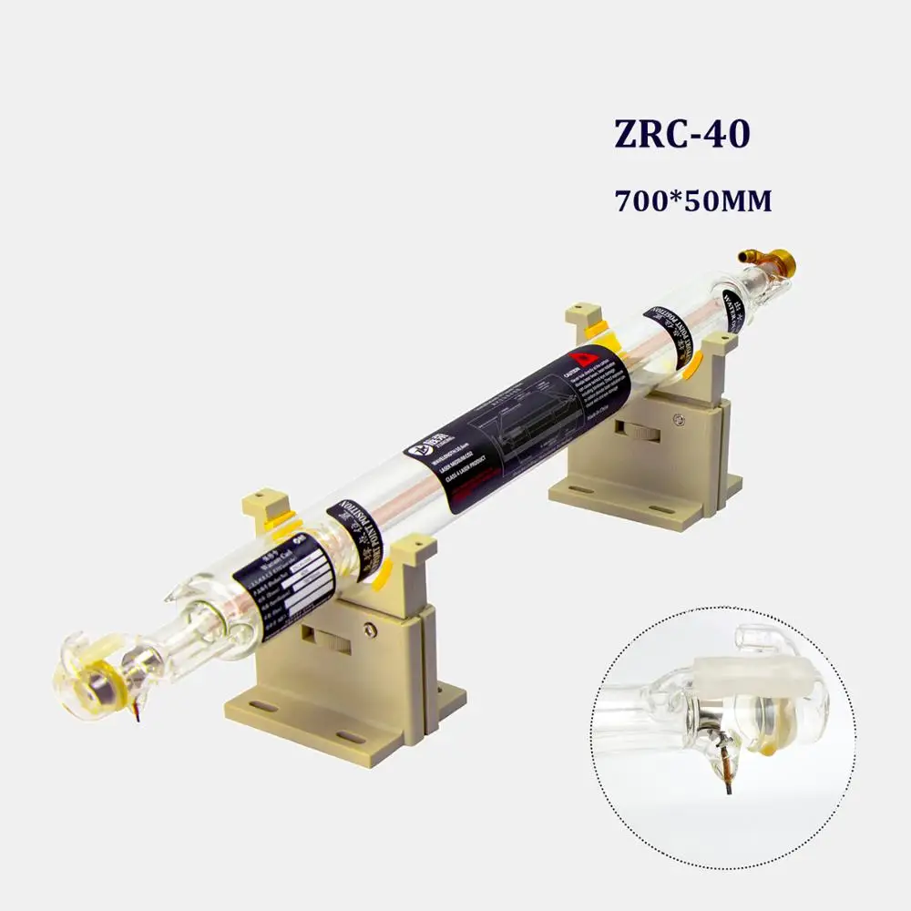 Хорошее качество 40 Вт Co2 лазерная трубка металлическая головка стеклянная зурун |