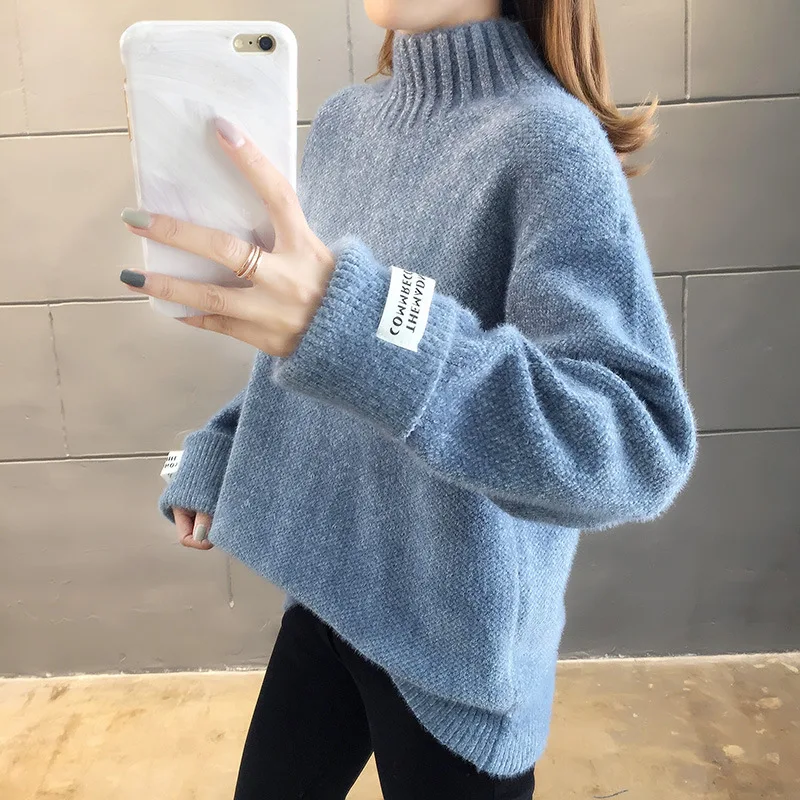 Женские Пуловеры Зимние Вязаные Джемперы кашемировый свитер 19 интернет