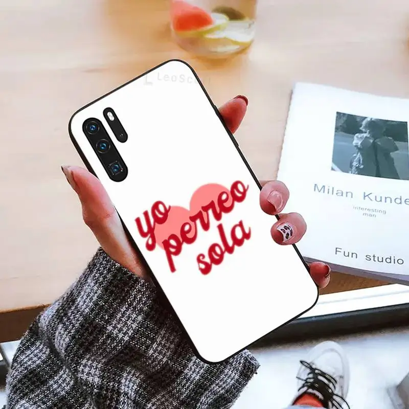 

Yo Perreo Sola Bad Bunny Maluma Phone Case For Huawei honor Mate P 9 10 20 30 40 Pro 10i 7 8 a x Lite nova 5t