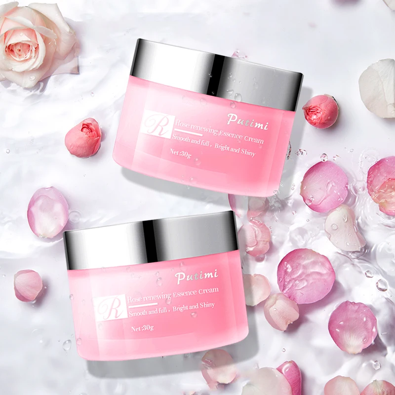 

PUTIMI Moisturizing Face Cream Remove Freckle Anti-Wrinkle Anti Aging Shrink Pores Brighten Skin Whitening Rose Cream Face Care