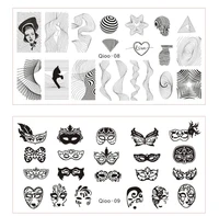 2022 126 loving stamping plate valentines day for diy nails stainless steel high quality nail art stamp templates stencil tool