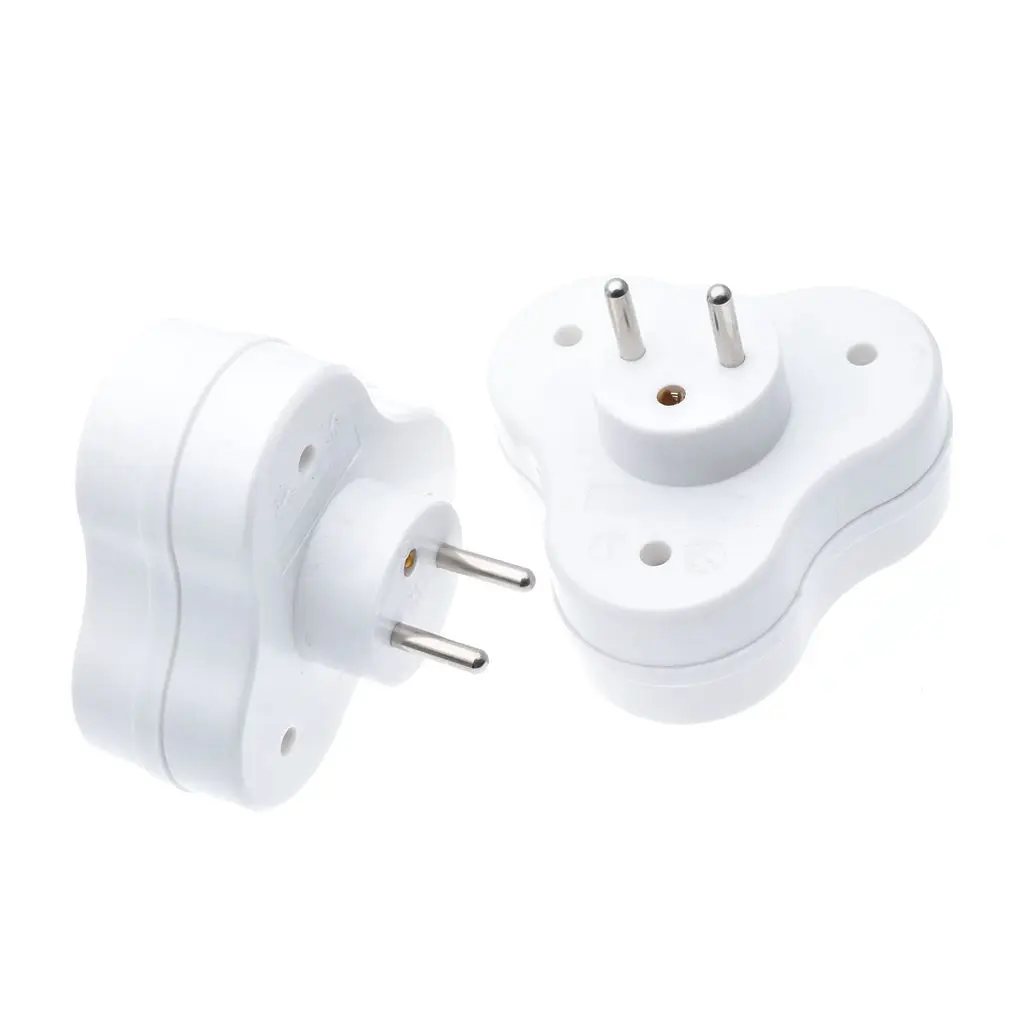 Французская переходная вилка переходник с 1 на 3 сторонних гнезда немецкий