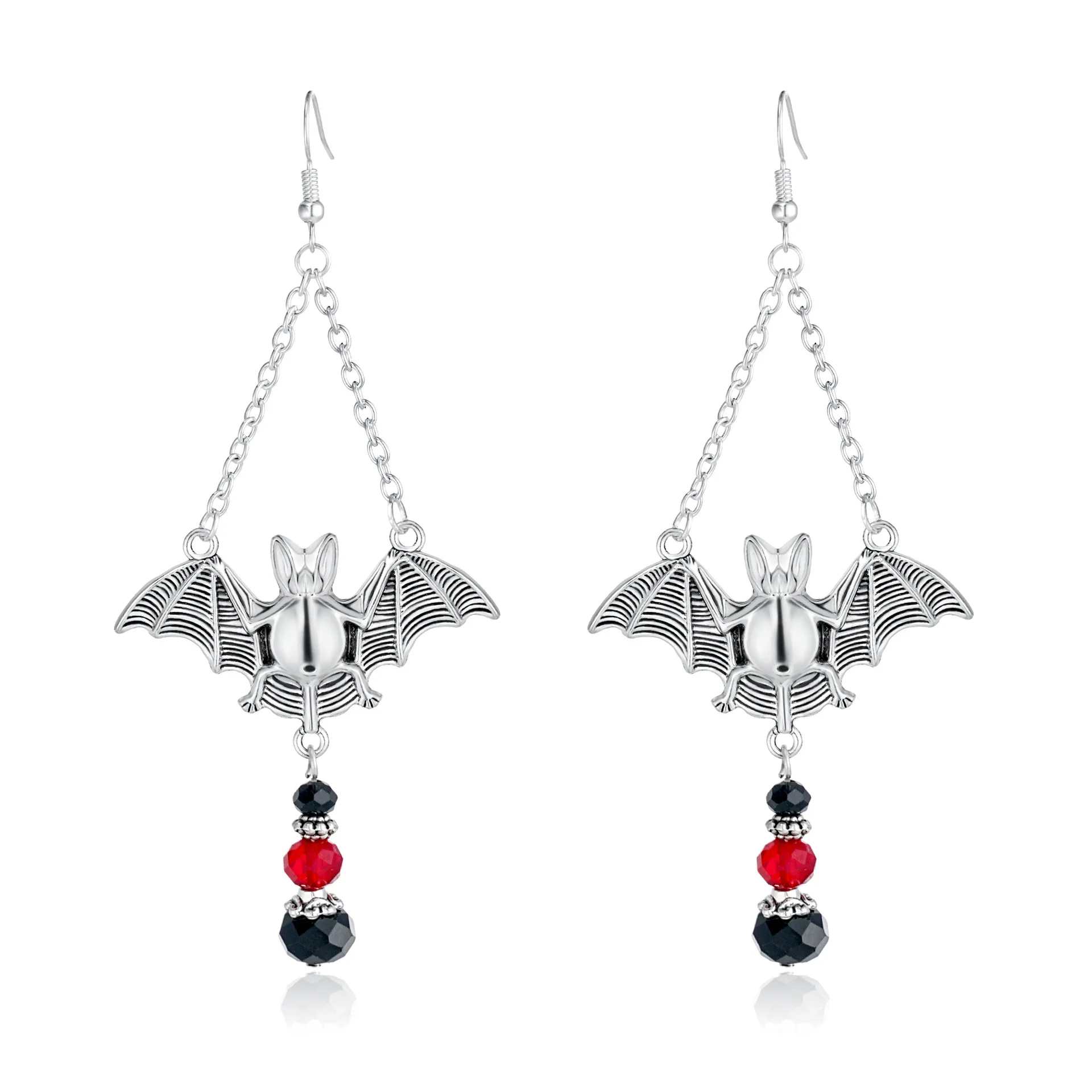 

Ms fashion personality earrings simple cheap alloy bats pendant accessories wholesale E055 personality trend